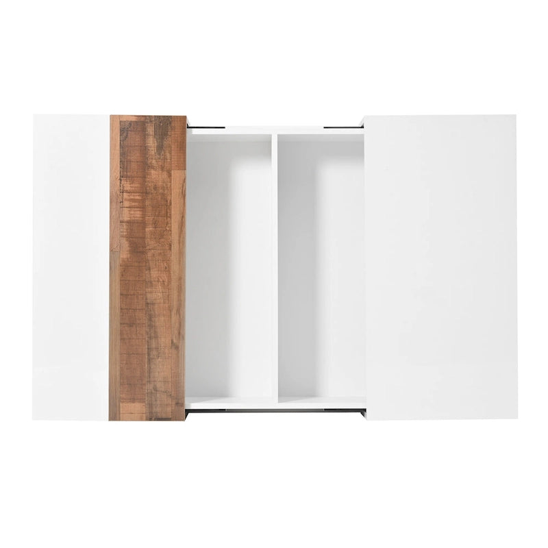 Square Coffee Table with Sliding Tabletop and Hidden Storage