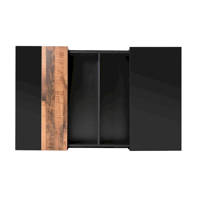 Square Coffee Table with Sliding Tabletop and Hidden Storage