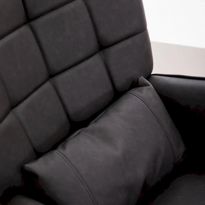 Bonded Leather Armchair Modern Accent Chair Set of 2