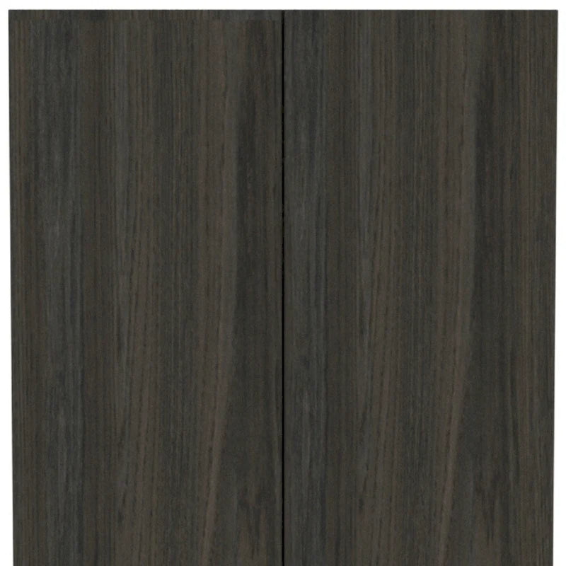 71" Dark Brown Wood Pantry Storage Cabinet - 23.6"W x 70.8"H x 11.8"D