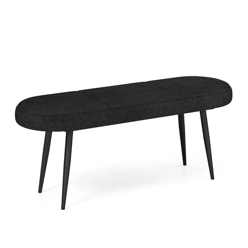 47" Upholstered Entryway Bench with Padded Seat & Heavy-Duty Metal Frame, 660 lb Capacity