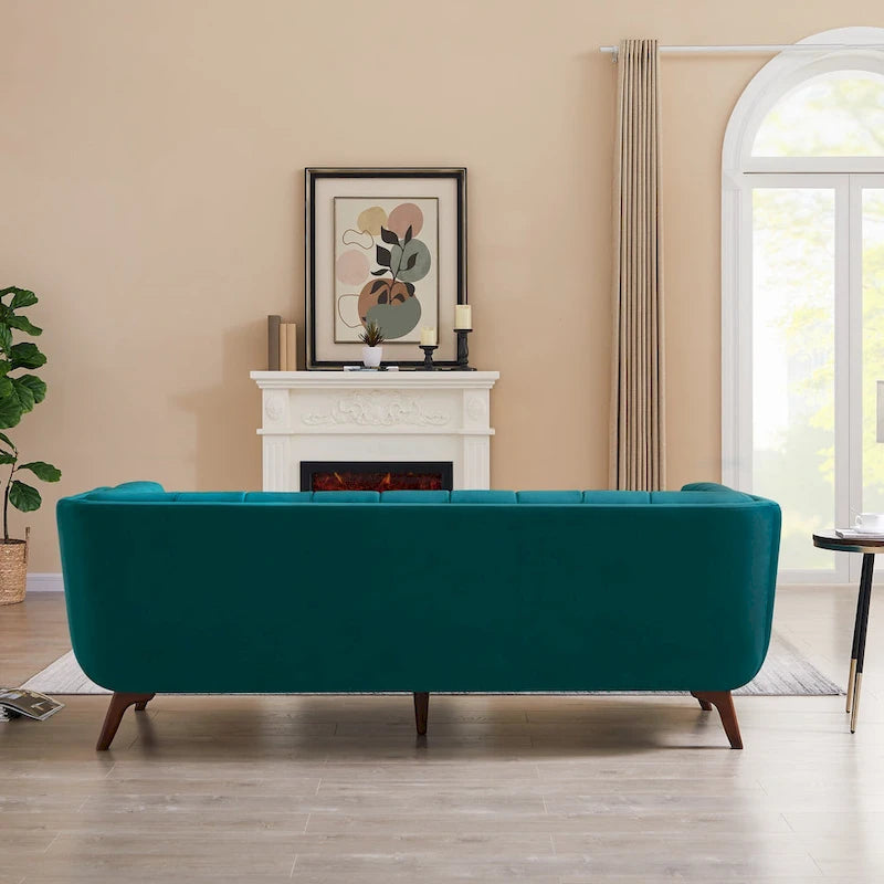 Confor Modern Chesterfield Velvet Living Room Couch