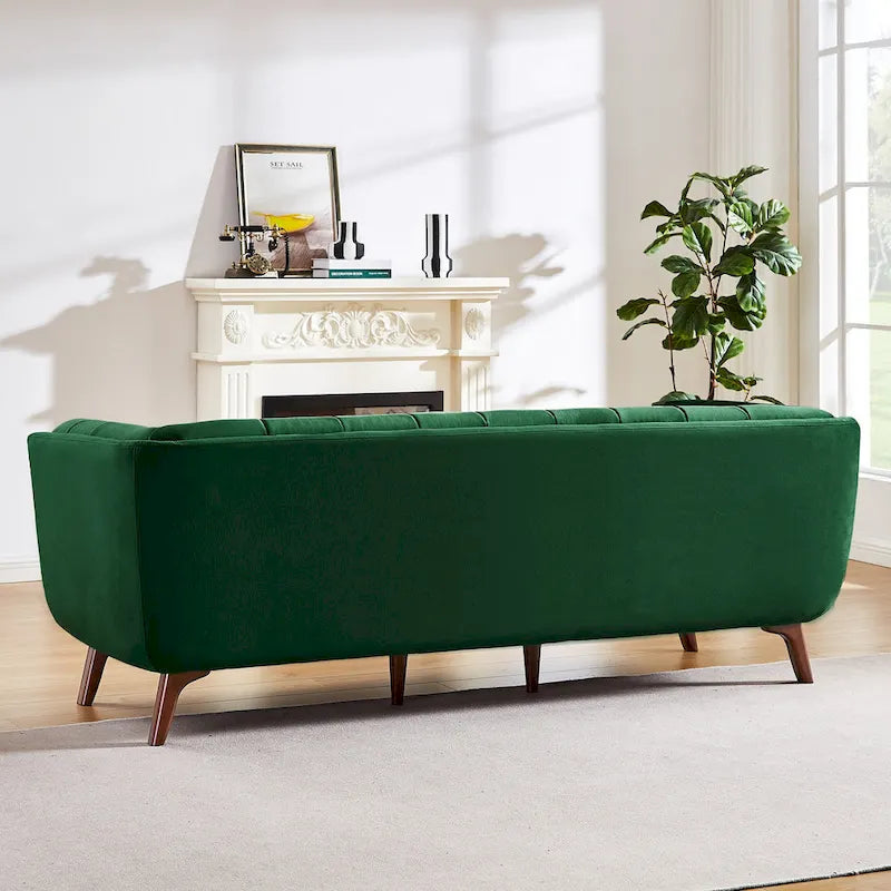 Confor Modern Chesterfield Velvet Living Room Couch