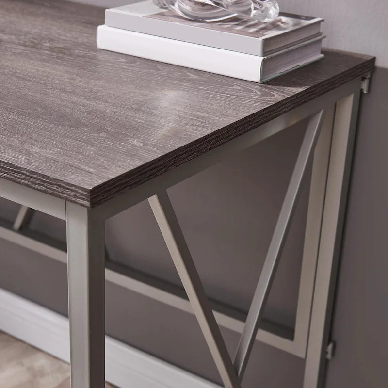 Collapsible Slatted Mission Writing Computer Desk