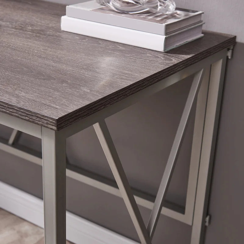 Collapsible Slatted Mission Writing Computer Desk