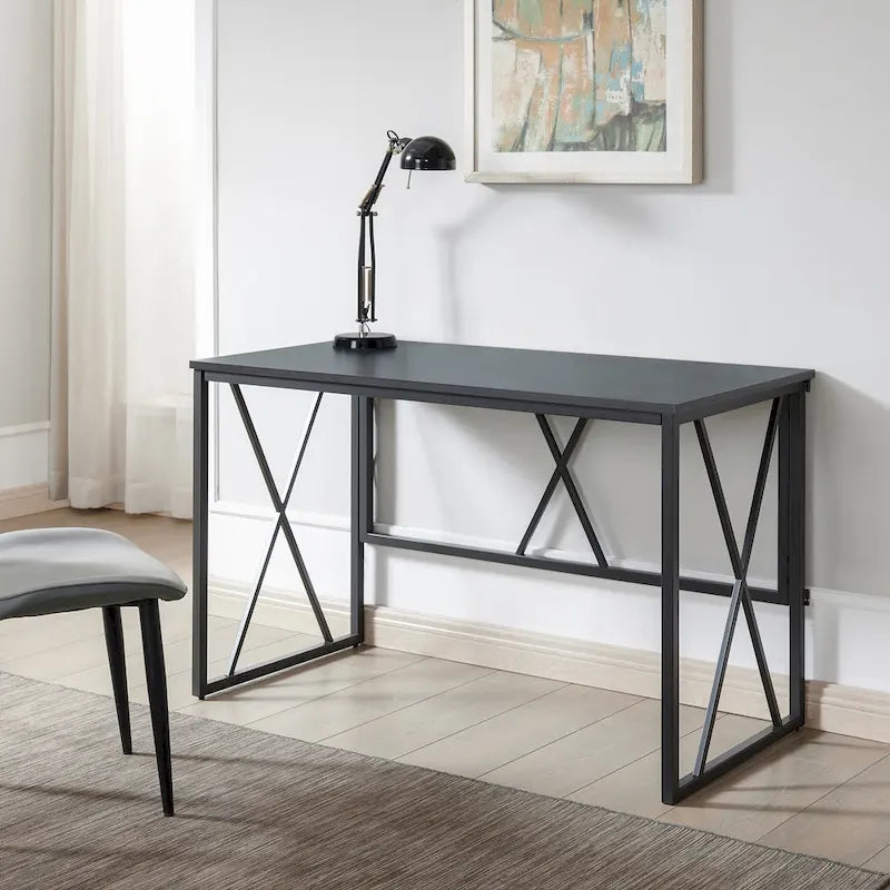 Collapsible Slatted Mission Writing Computer Desk
