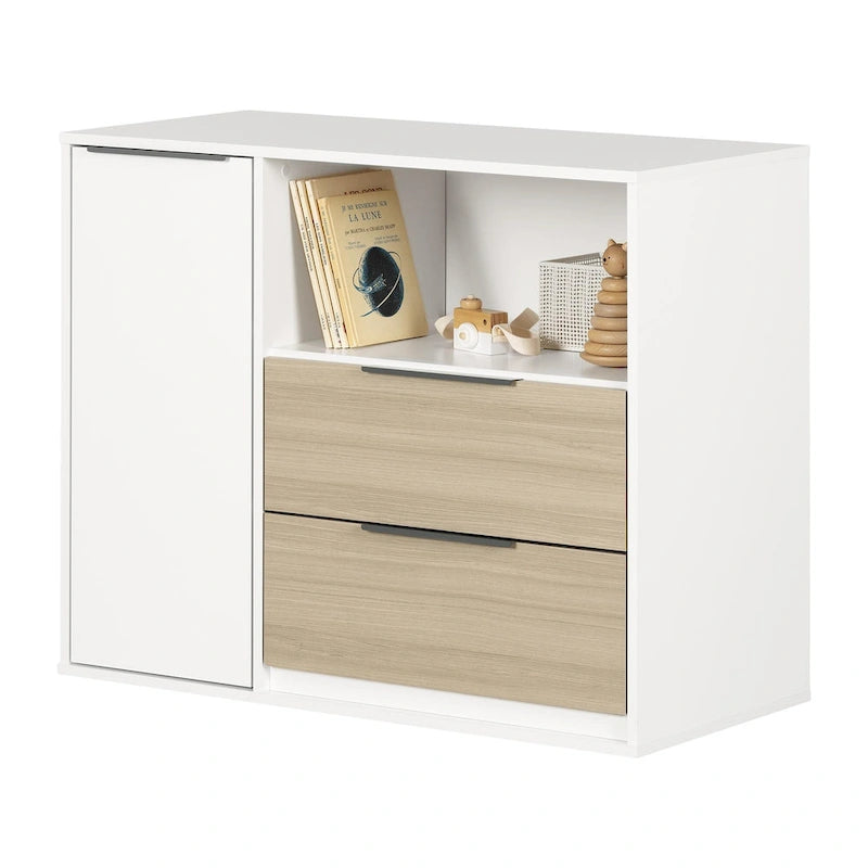South Shore Hourra 2-Drawer Dresser with Door