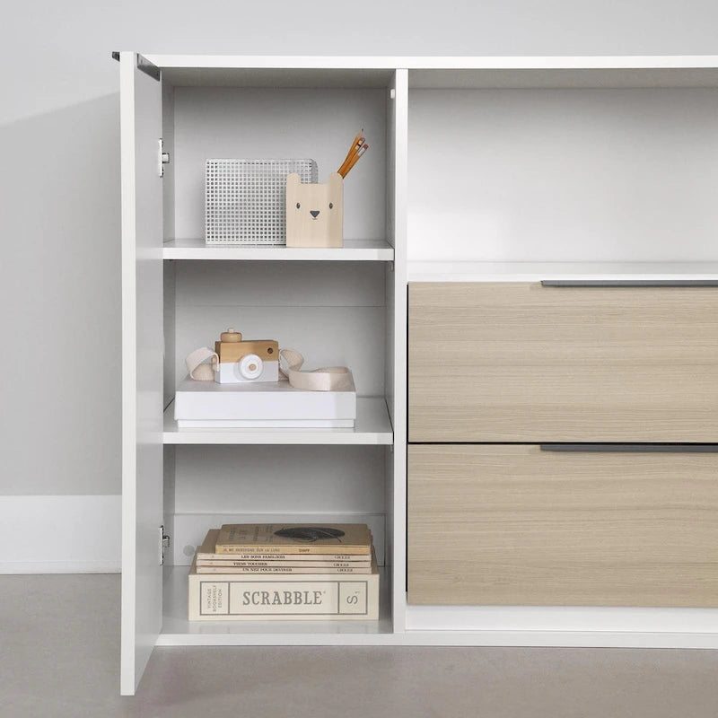 South Shore Hourra 2-Drawer Dresser with Door