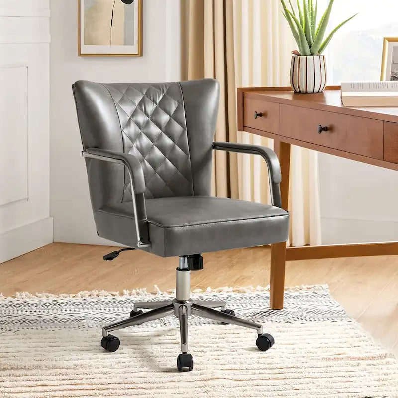 Felice Modern Swivel Height Adjustable Diamond-Tufted Office Chair