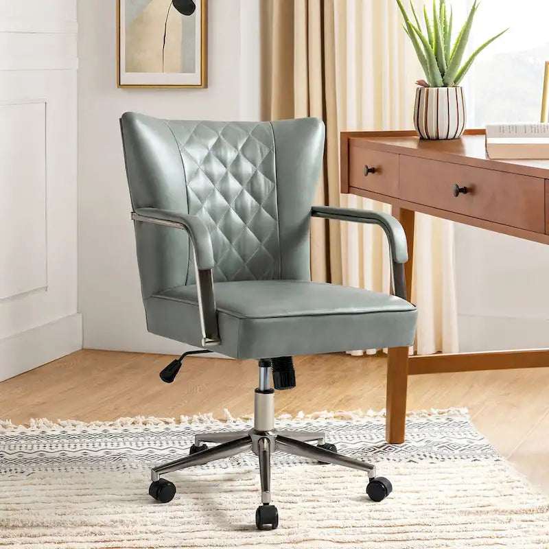 Felice Modern Swivel Height Adjustable Diamond-Tufted Office Chair