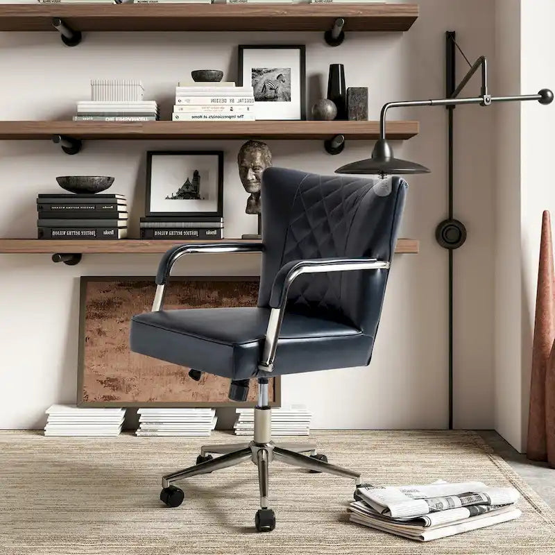 Felice Modern Swivel Height Adjustable Diamond-Tufted Office Chair