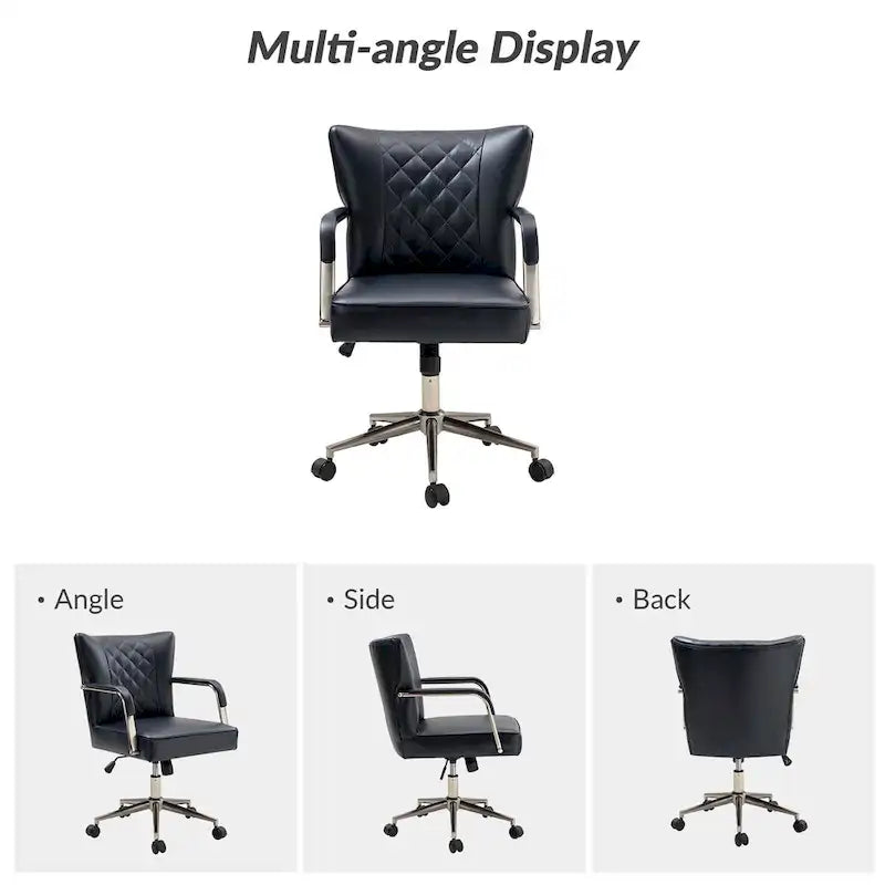 Felice Modern Swivel Height Adjustable Diamond-Tufted Office Chair