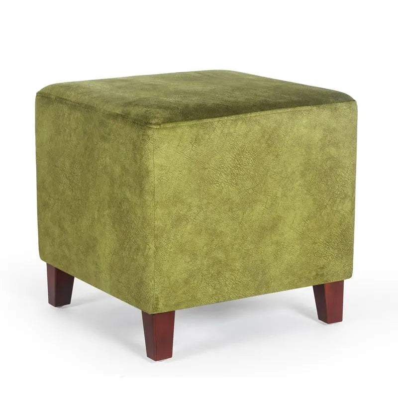 Square Ottoman Footrest Stool Small Fabric Bench Seat