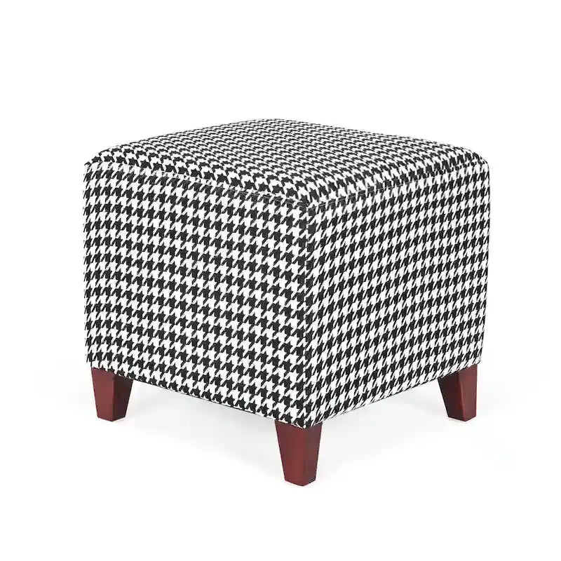 Square Ottoman Footrest Stool Small Fabric Bench Seat
