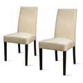 Hartford Bicast Leather Dining Chair, Mid-Century Modern, 2-Pack