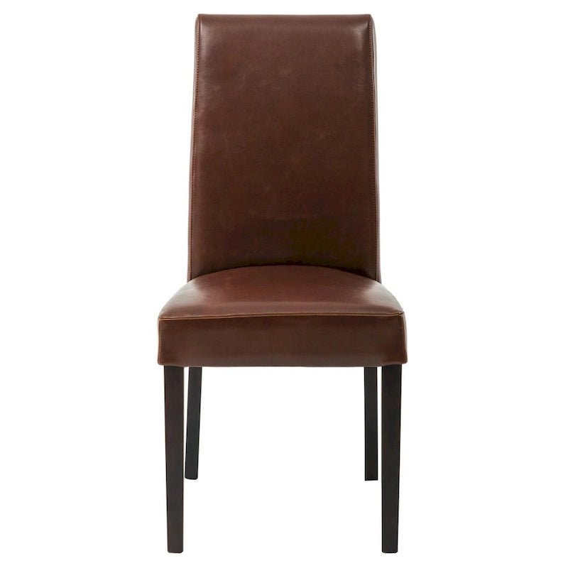 Hartford Bicast Leather Dining Chair, Mid-Century Modern, 2-Pack