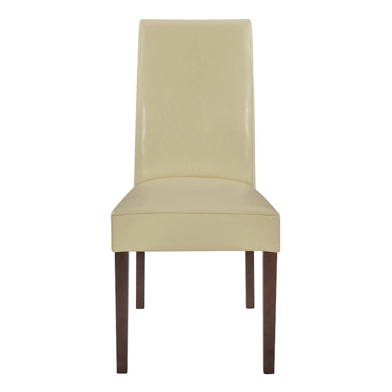 Hartford Bicast Leather Dining Chair, Mid-Century Modern, 2-Pack