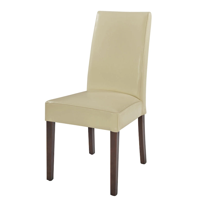Hartford Bicast Leather Dining Chair, Mid-Century Modern, 2-Pack