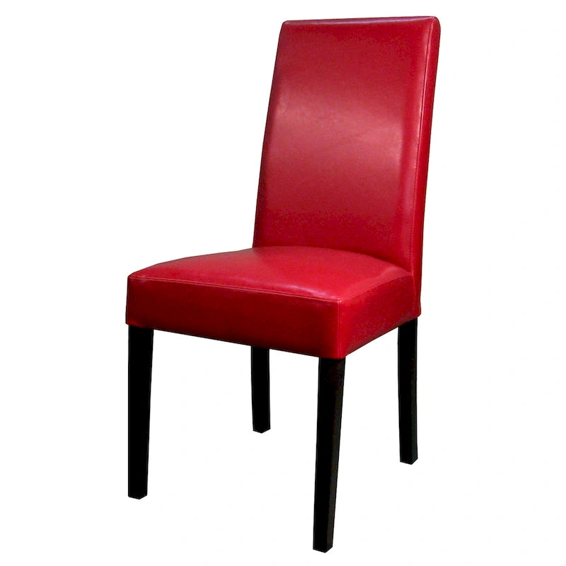 Hartford Bicast Leather Dining Chair, Mid-Century Modern, 2-Pack