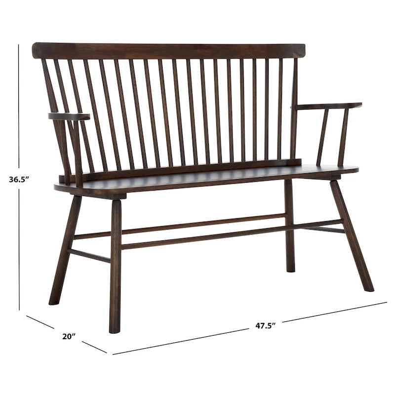 Gracija Spindleback Settee, 48"W x 22"D x 36"H