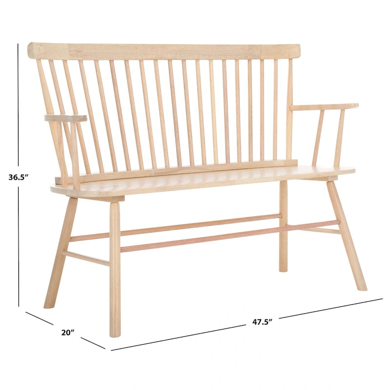 Gracija Spindleback Settee, 48"W x 22"D x 36"H