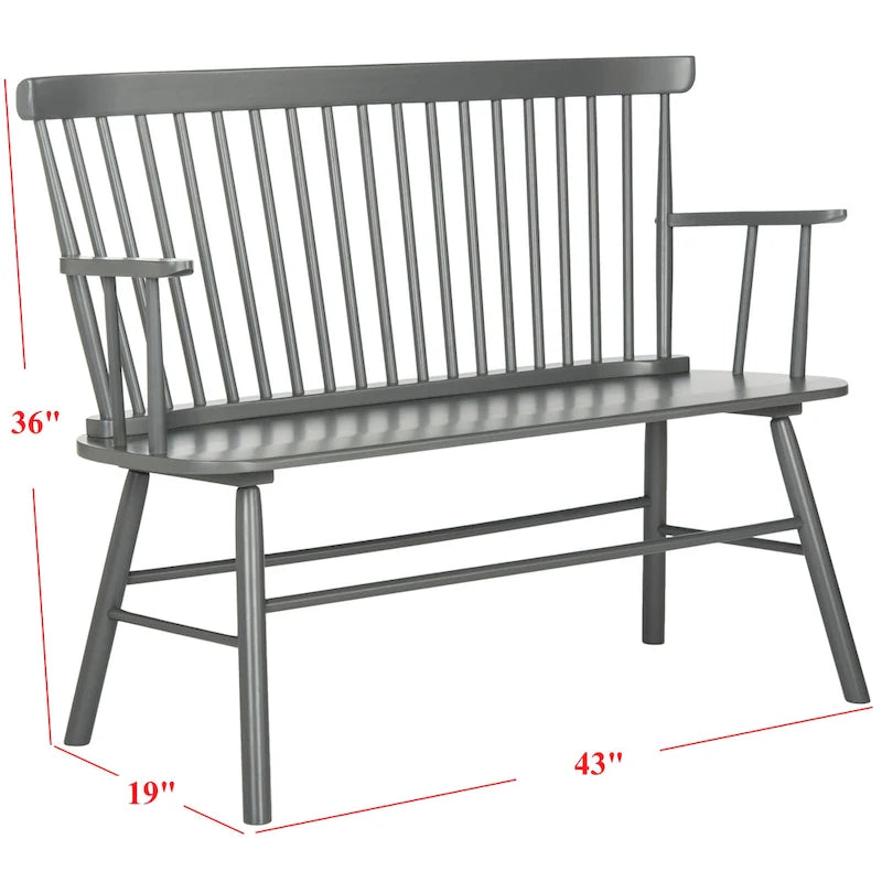 Gracija Spindleback Settee, 48"W x 22"D x 36"H