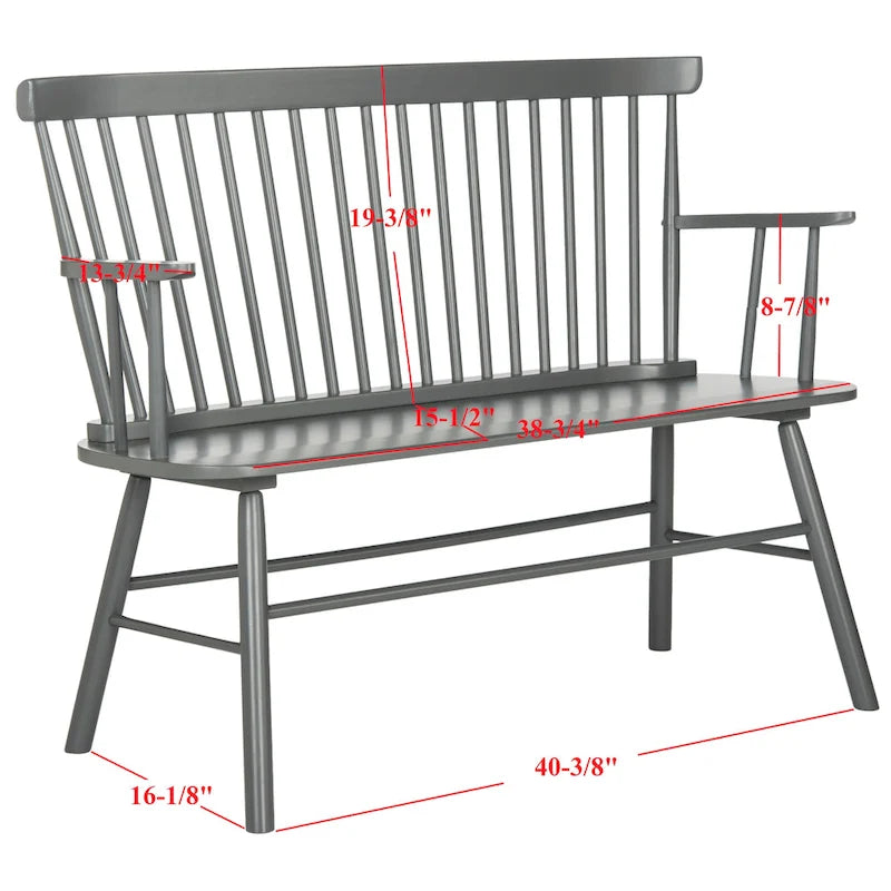 Gracija Spindleback Settee, 48"W x 22"D x 36"H