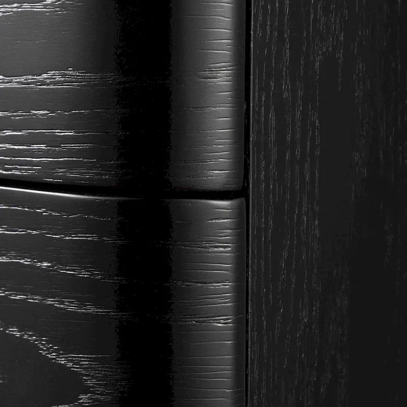 Seabliss Solid Wood 9-Drawer Double Dresser with Crystal Acrylic Handles
