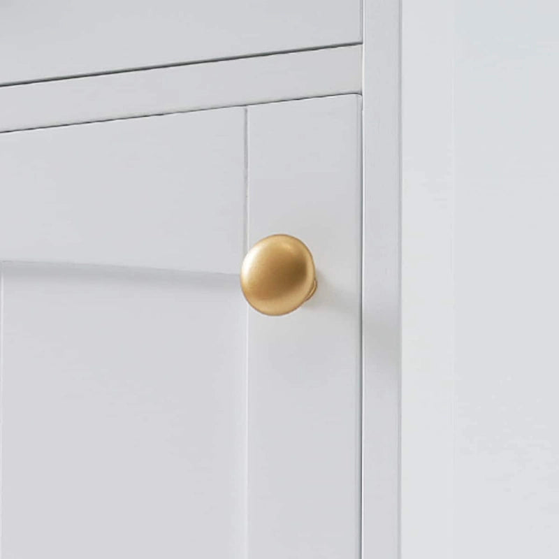 Tall Bathroom Storage Cabinet with Glass Doors