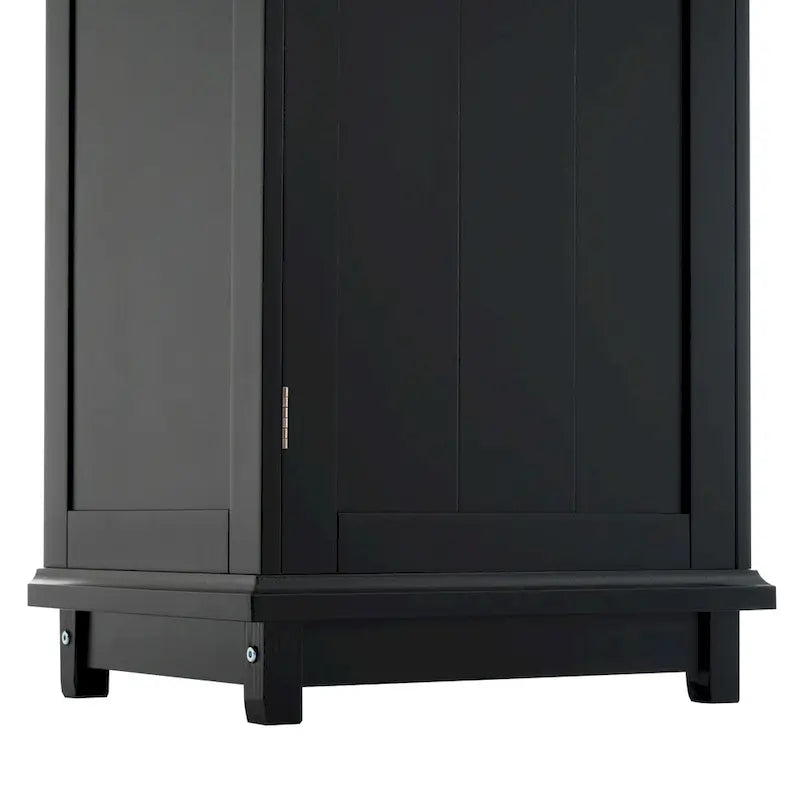 Tall Bathroom Storage Cabinet with Glass Doors